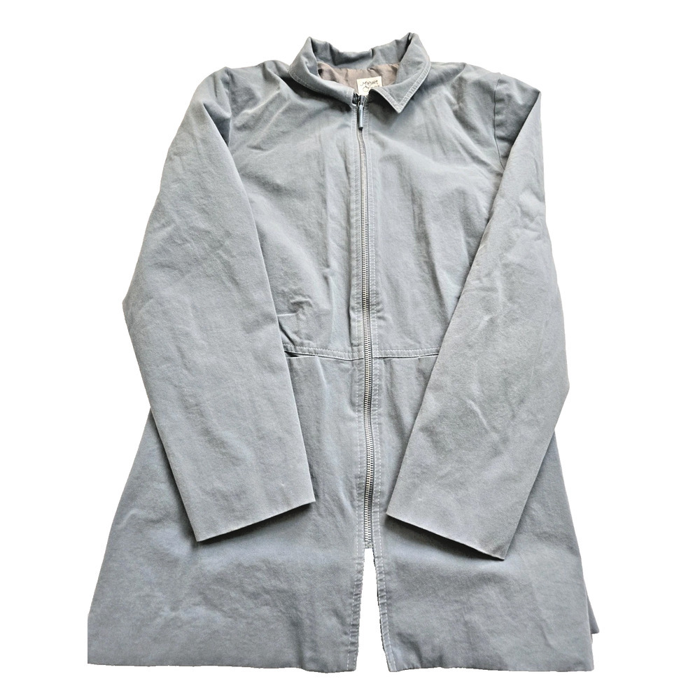 Margaret O'Leary Full-Zip Jacket‎ Sky Blue Pockets EUC Medium Vintage